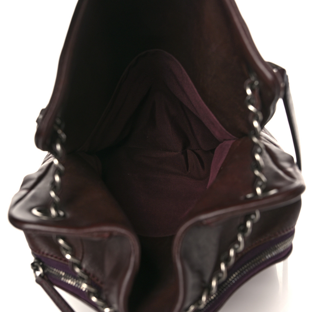 Drawstring CC Flap Backpack Quilted Lambskin Small Twins
