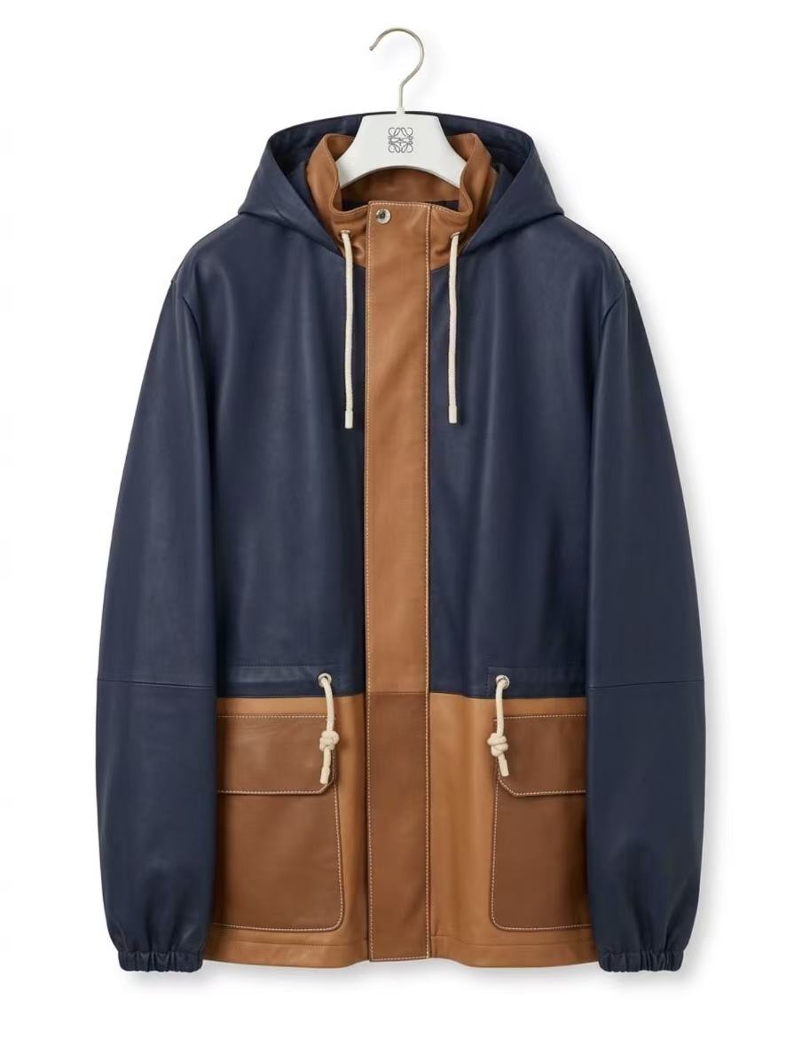 Loewe Windbreaker with Hood and Pockets Twins LDJ6829