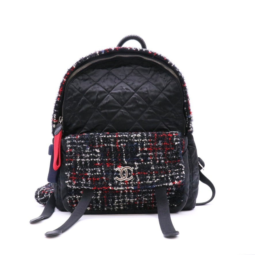 Astronaut Essentials Backpack Quilted Nylon with Tweed Medium Twins LDZ1282