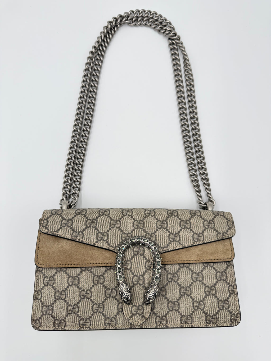 GG Supreme Monogram Dionysus Shoulder Bag Taupe