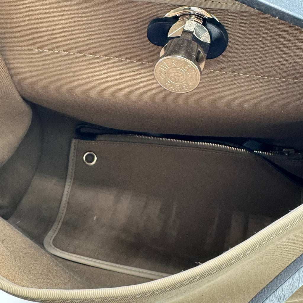 Hermes Herbag Zip Leather and Toile 31