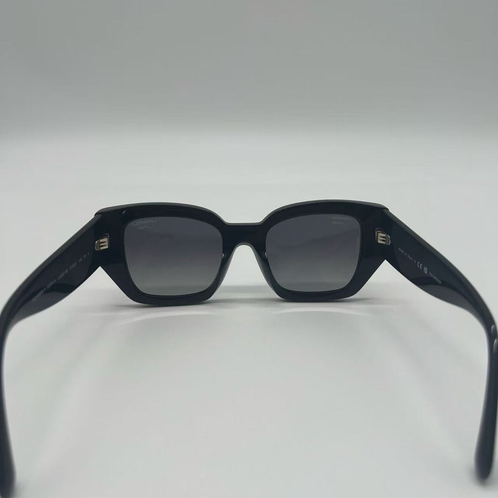 Black Acetate Frame CC Sunglasses-twins