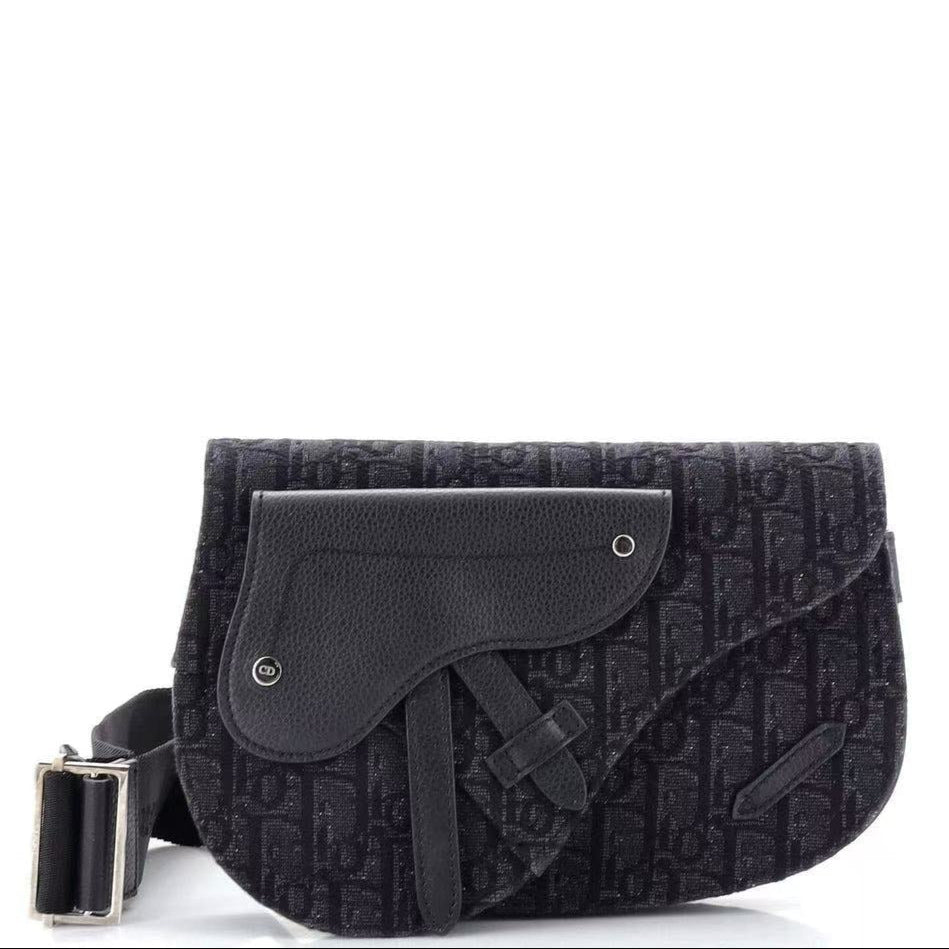 Saddle Messenger Pouch Oblique Canvas Twins