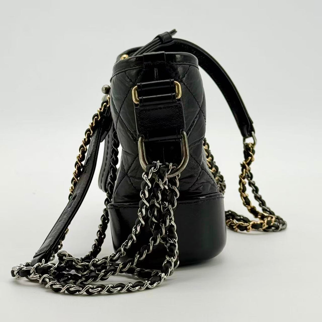 Gabrielle Hobo Quilted Aged Calfskin Small