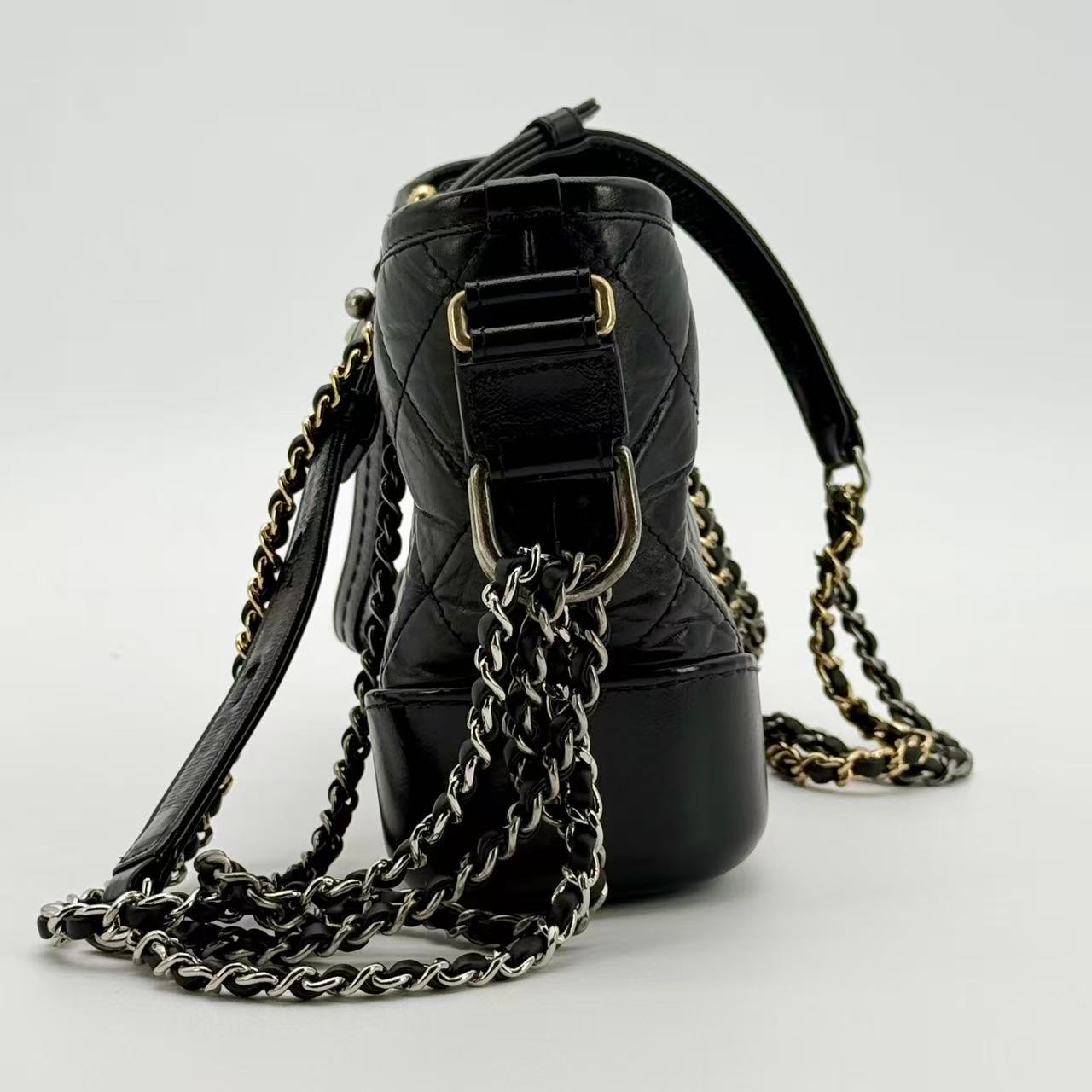 Gabrielle Hobo Quilted Aged Calfskin Small