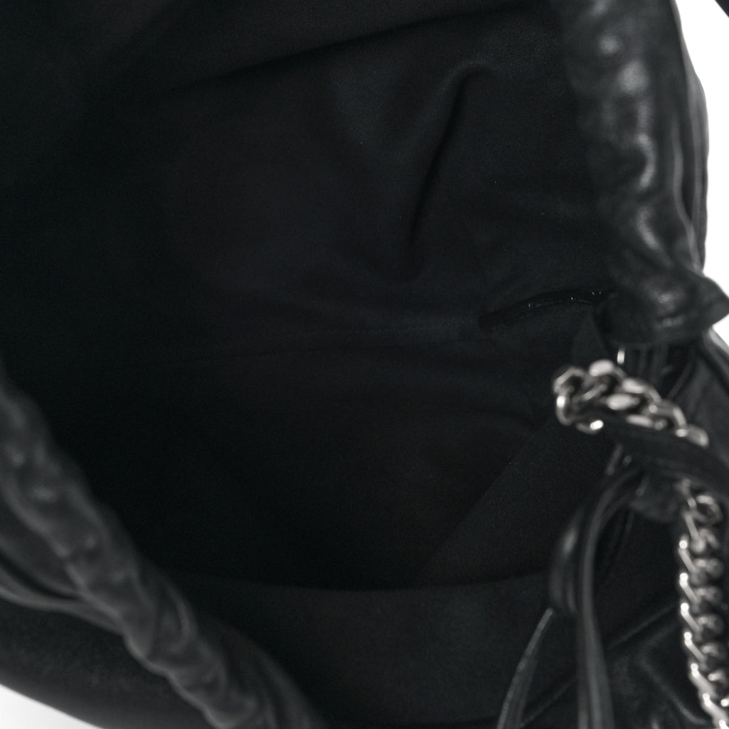 Teddy Bucket Bag Lambskin Leather Small Twins