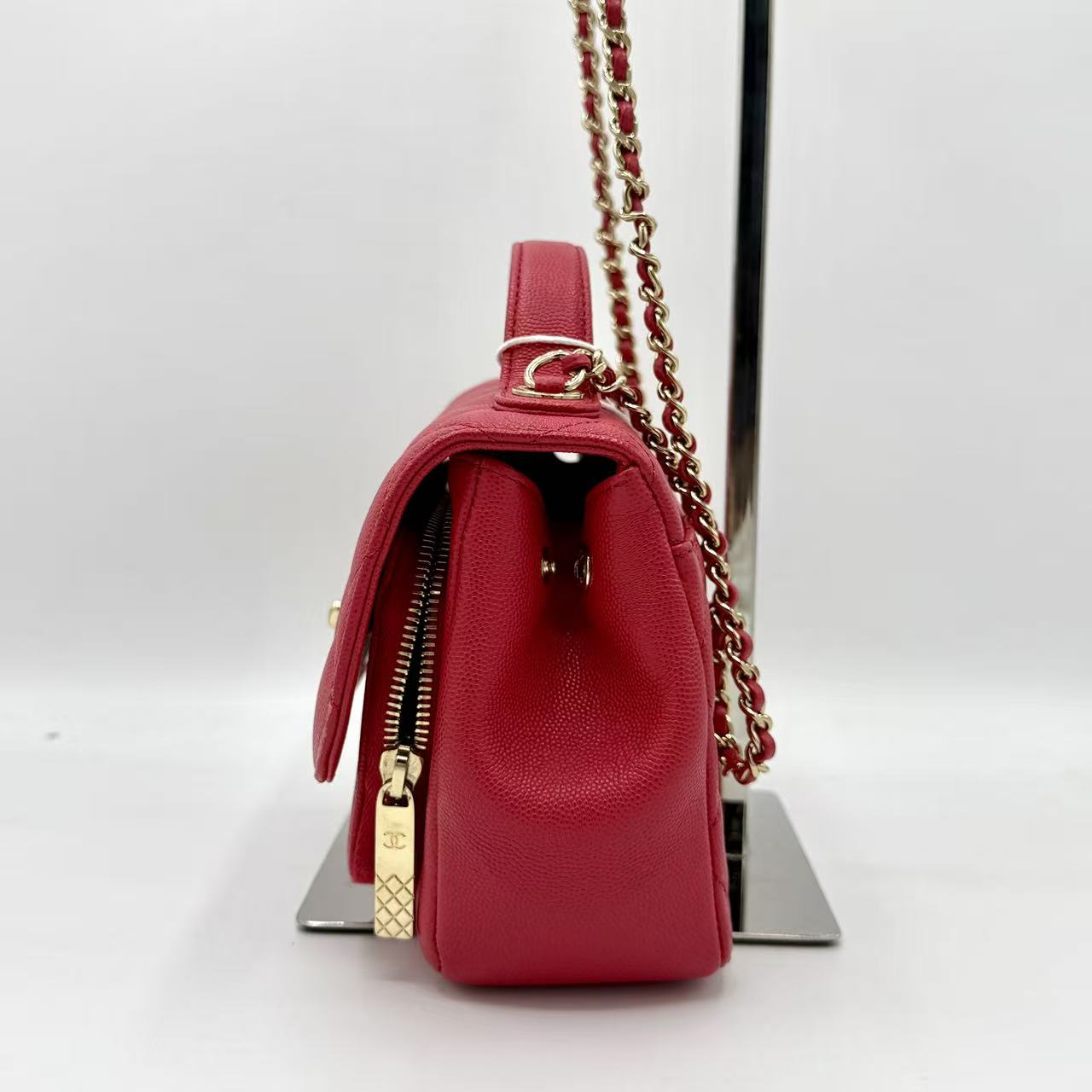 Business Affinity Flap Bag Quilted Caviar Small