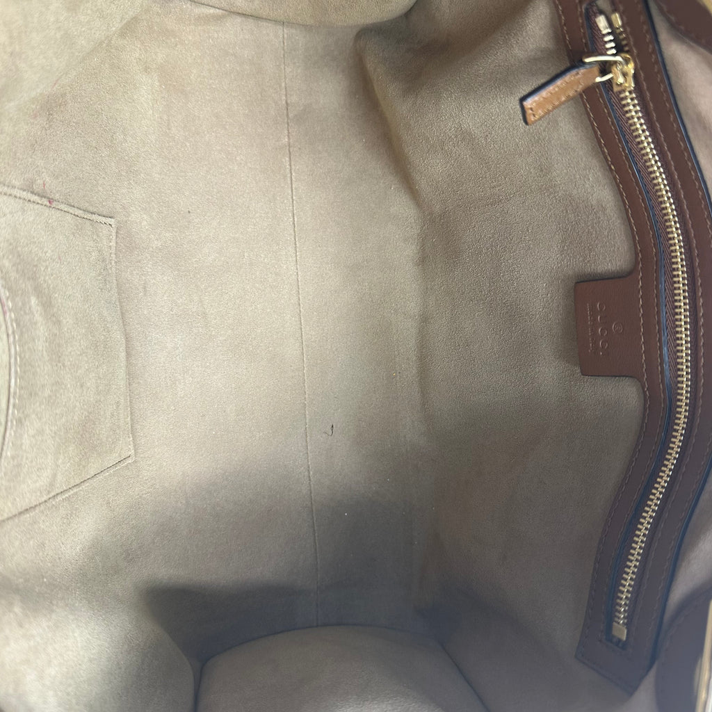 Padlock Chain Tote Guccissima Leather Medium twins