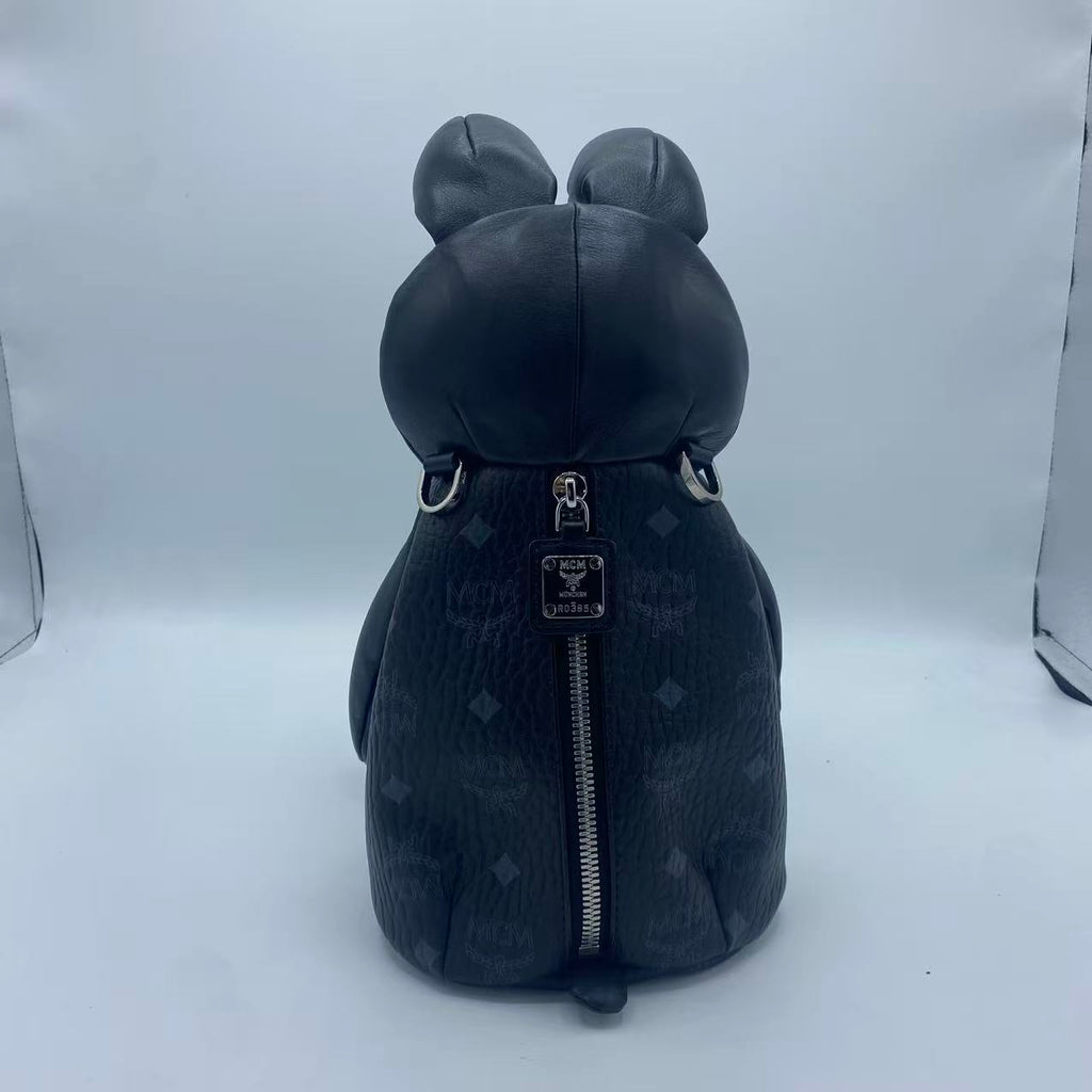 MCM Rabbit Cross Body Bag Black