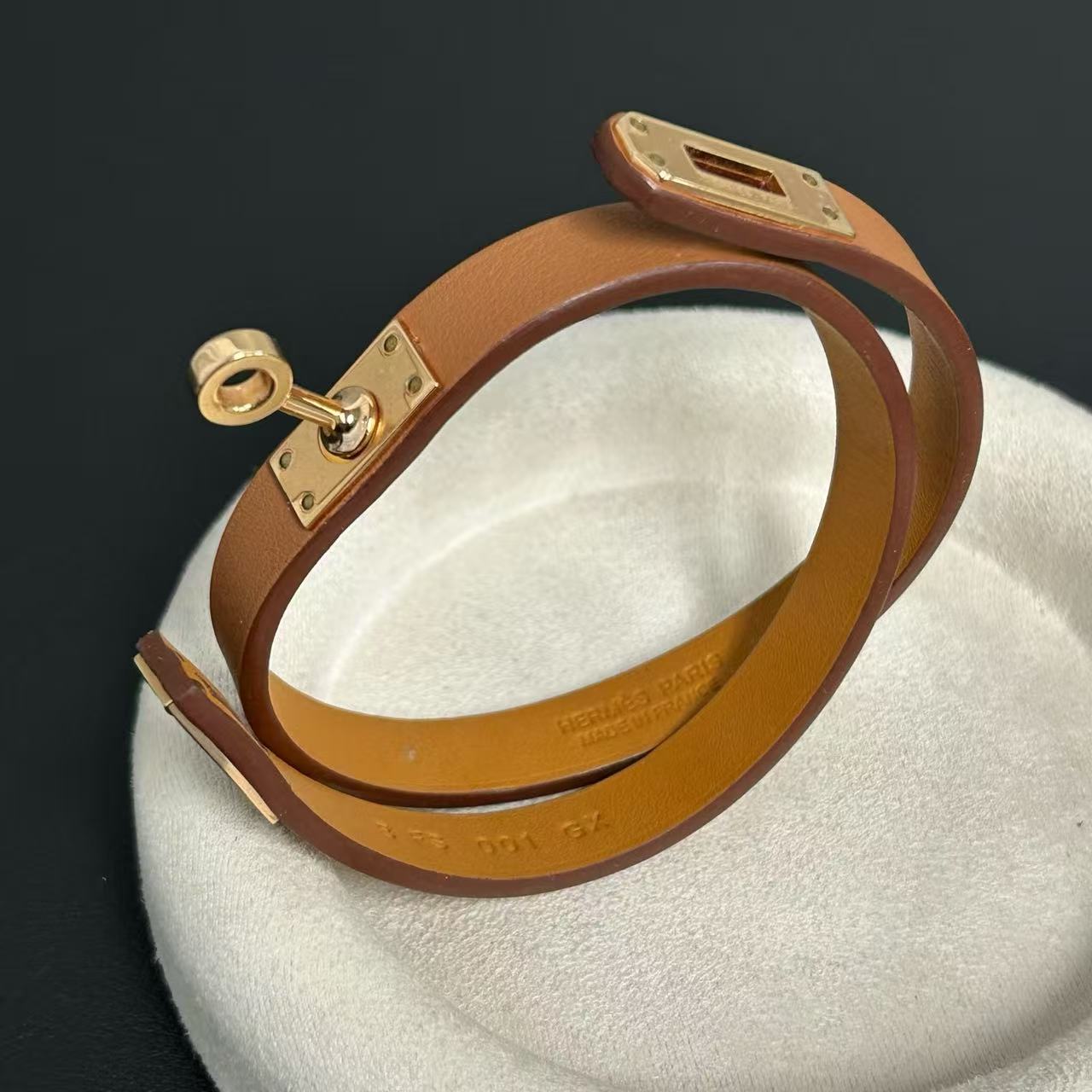 Kelly Double Tour Bracelet Box Calf Leather Twins LDJ4228