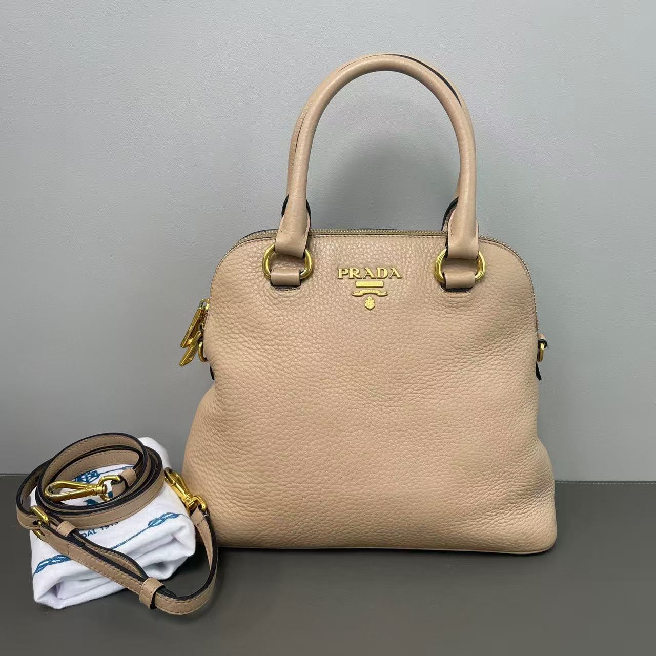 Prada Vitello Daino Dome Satchel LDZ0059