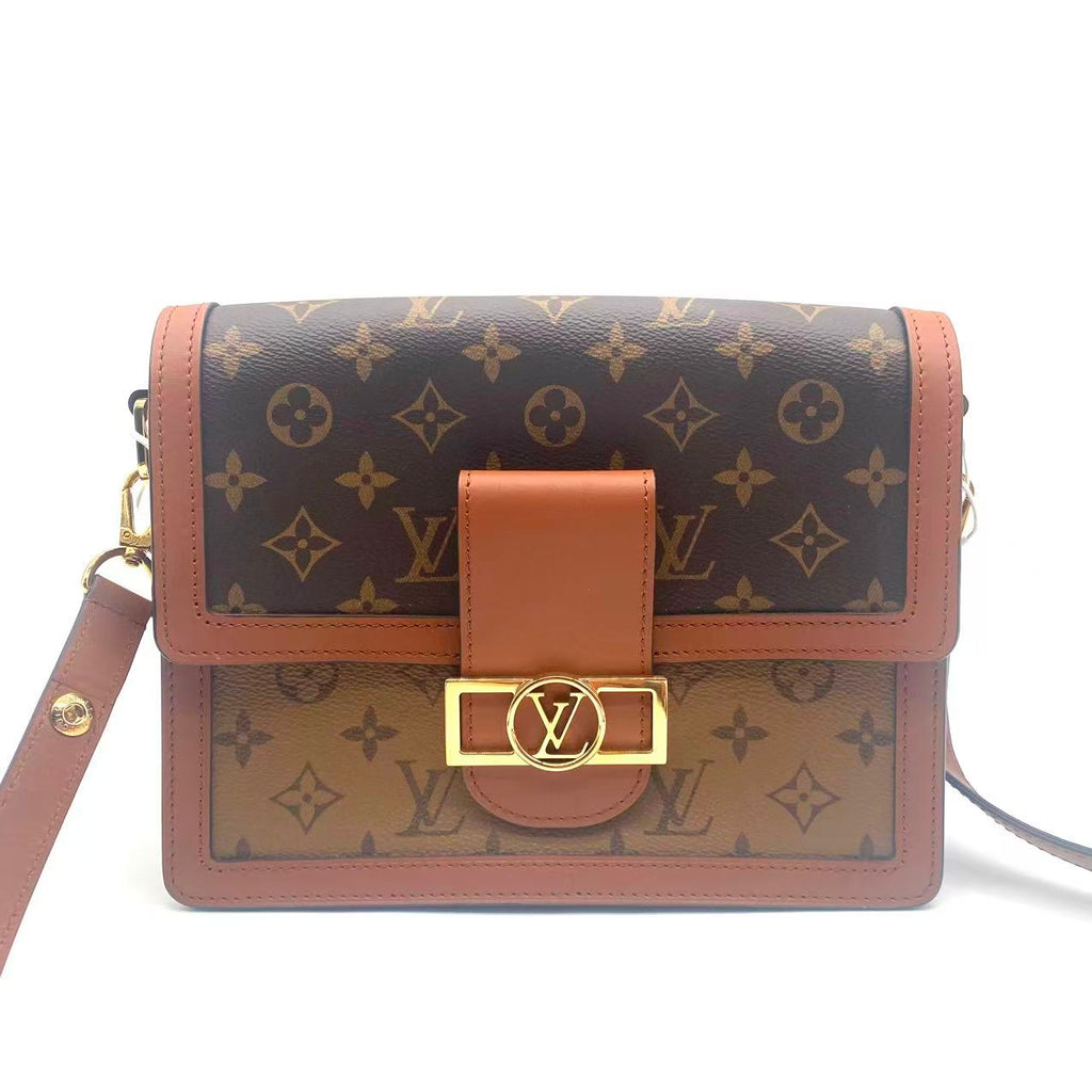 Dauphine Shoulder Bag Reverse Monogram Canvas MM