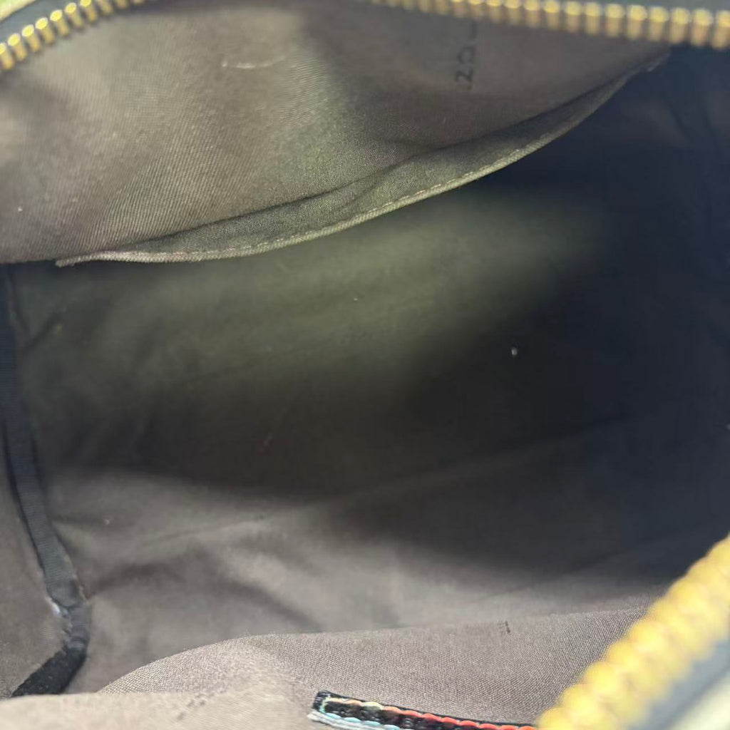 Fendi Multicolor Coated Canvas Forever Bauletto Boston Bag TWins