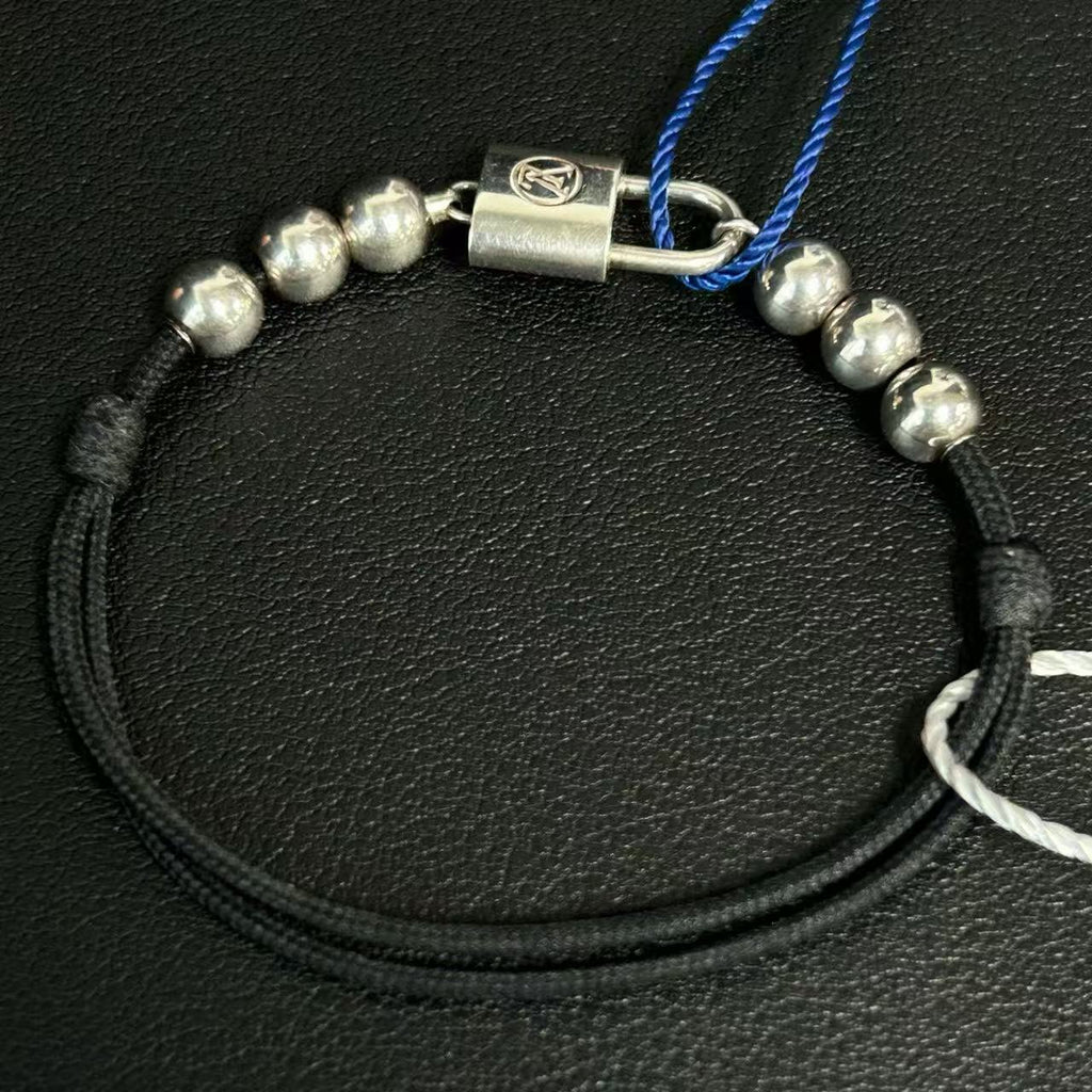 Louis Vuitton Cord Lockit Beads Bracelet twins LDJ4290