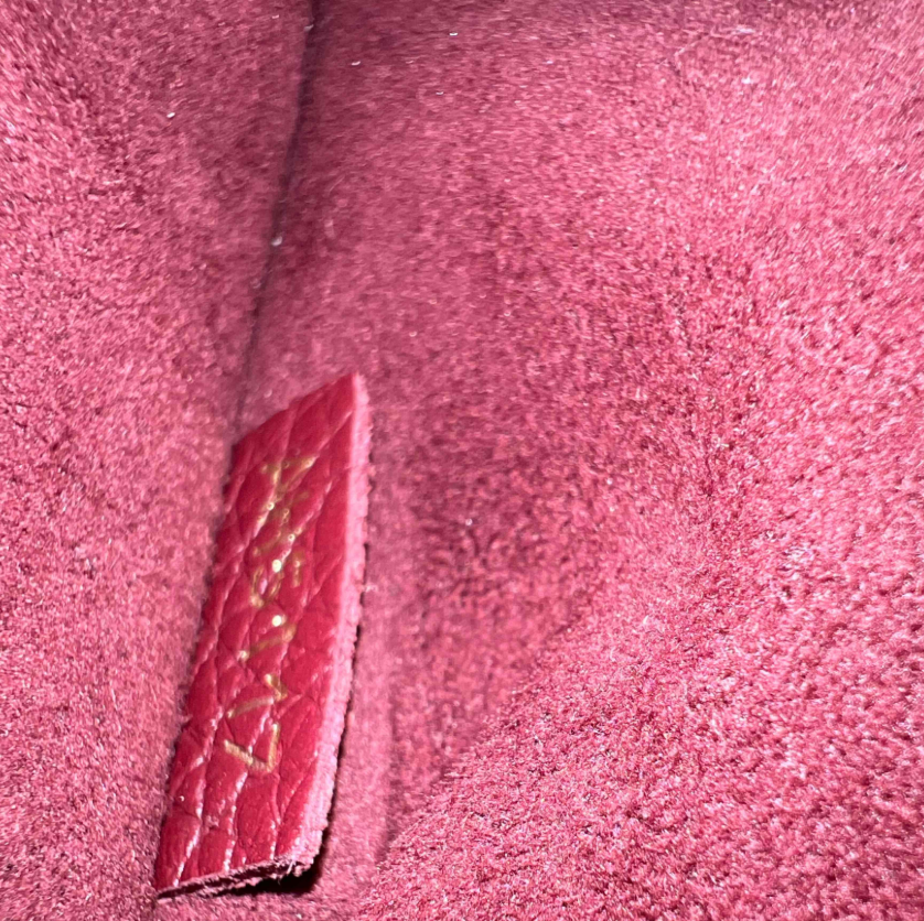 Louis Vuitton Damier Ebene Cuir Taurillon Wight Bag B24474
