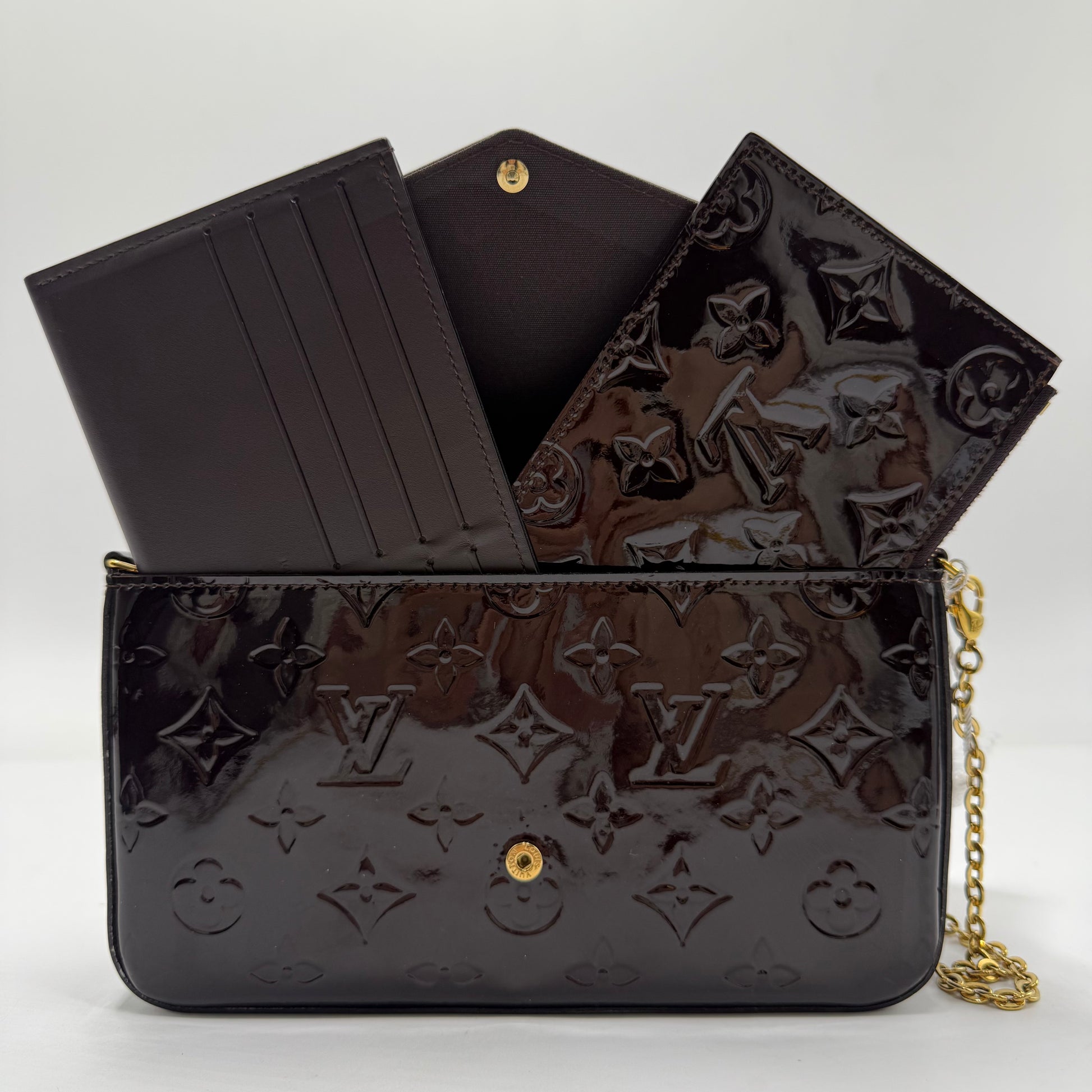 Felicie Pochette Monogram Vernis Twins