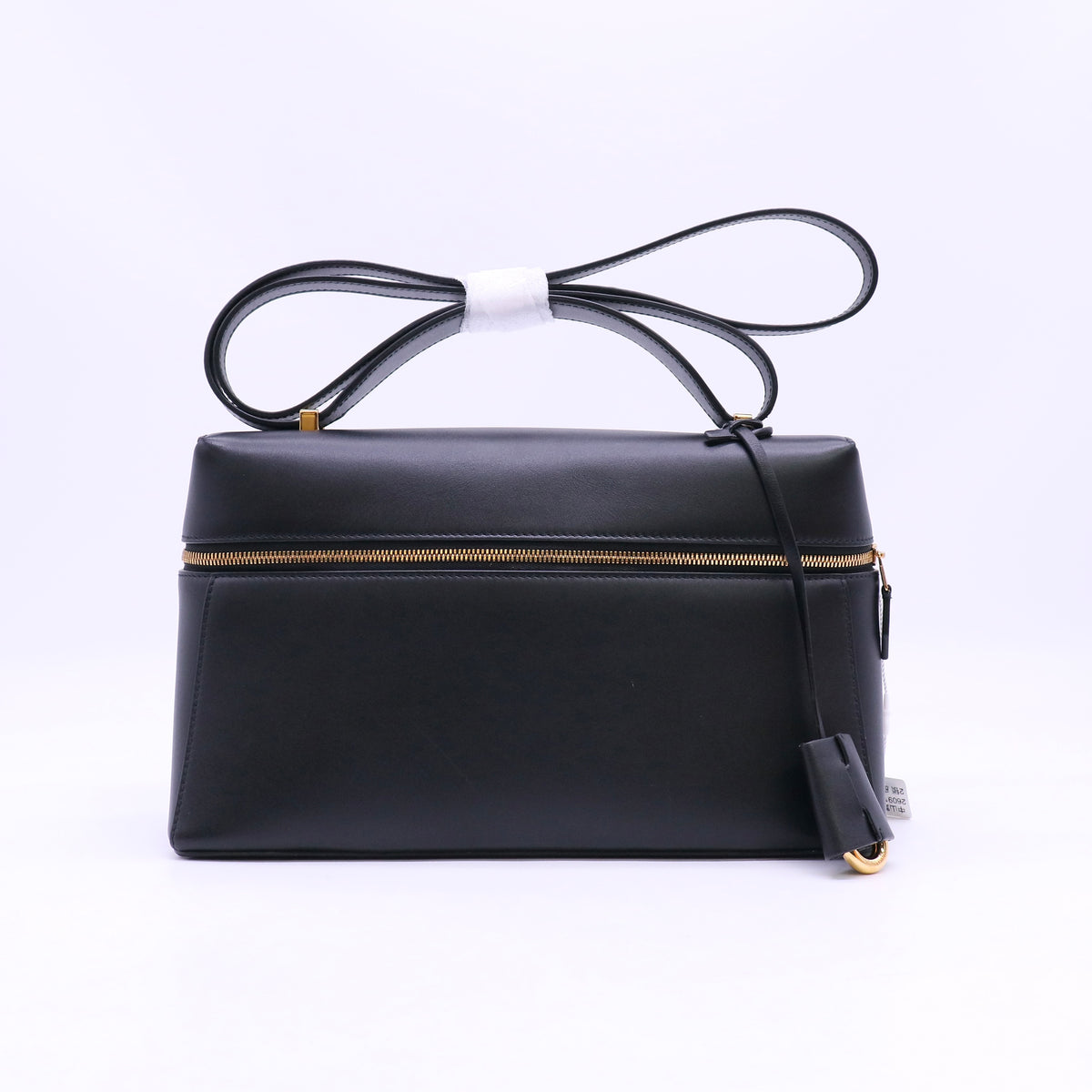 Loro Piana Calfskin Extra Bag L27 Black twins LDZ1683
