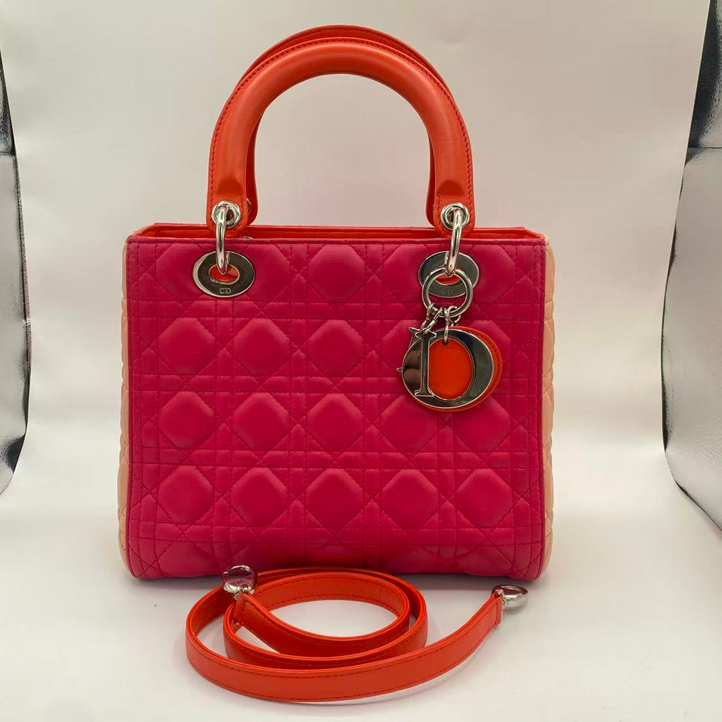 Tri-Color Medium Lady Dior