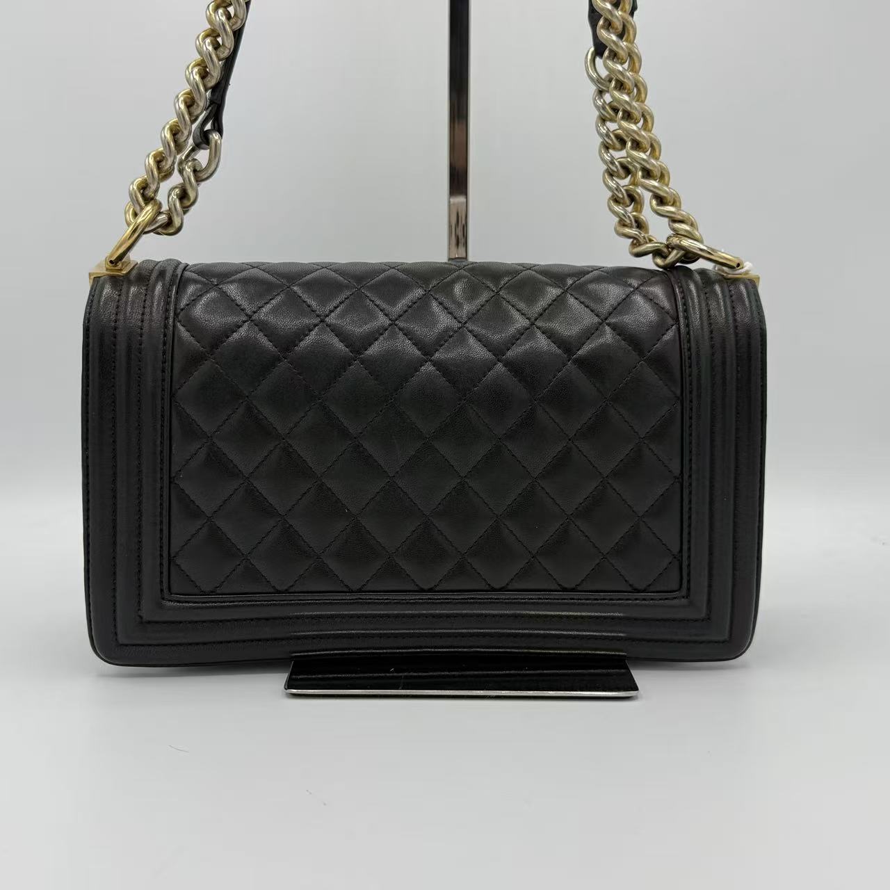 Boy Flap Bag Quilted Lambskin Old Medium