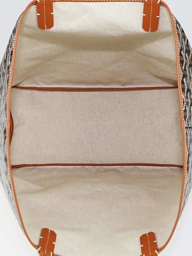 Goyard Black/Gold Chevron Print Coated Canvas St. Louis PM Tote Bag Twins B22375