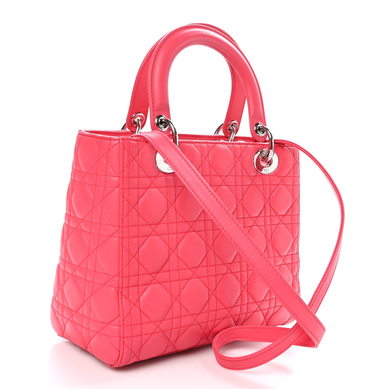 Lady Dior Bag Cannage Quilt Lambskin Medium Twins