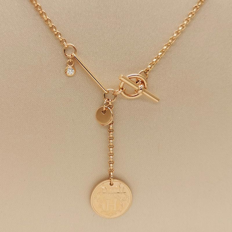 Hermes Ex-Libris pendant small model Twins LDZ1557