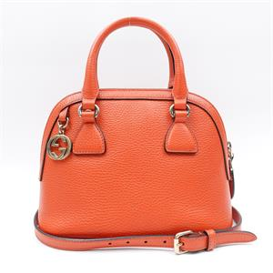 Mini Leather GG Charm Dome satchel