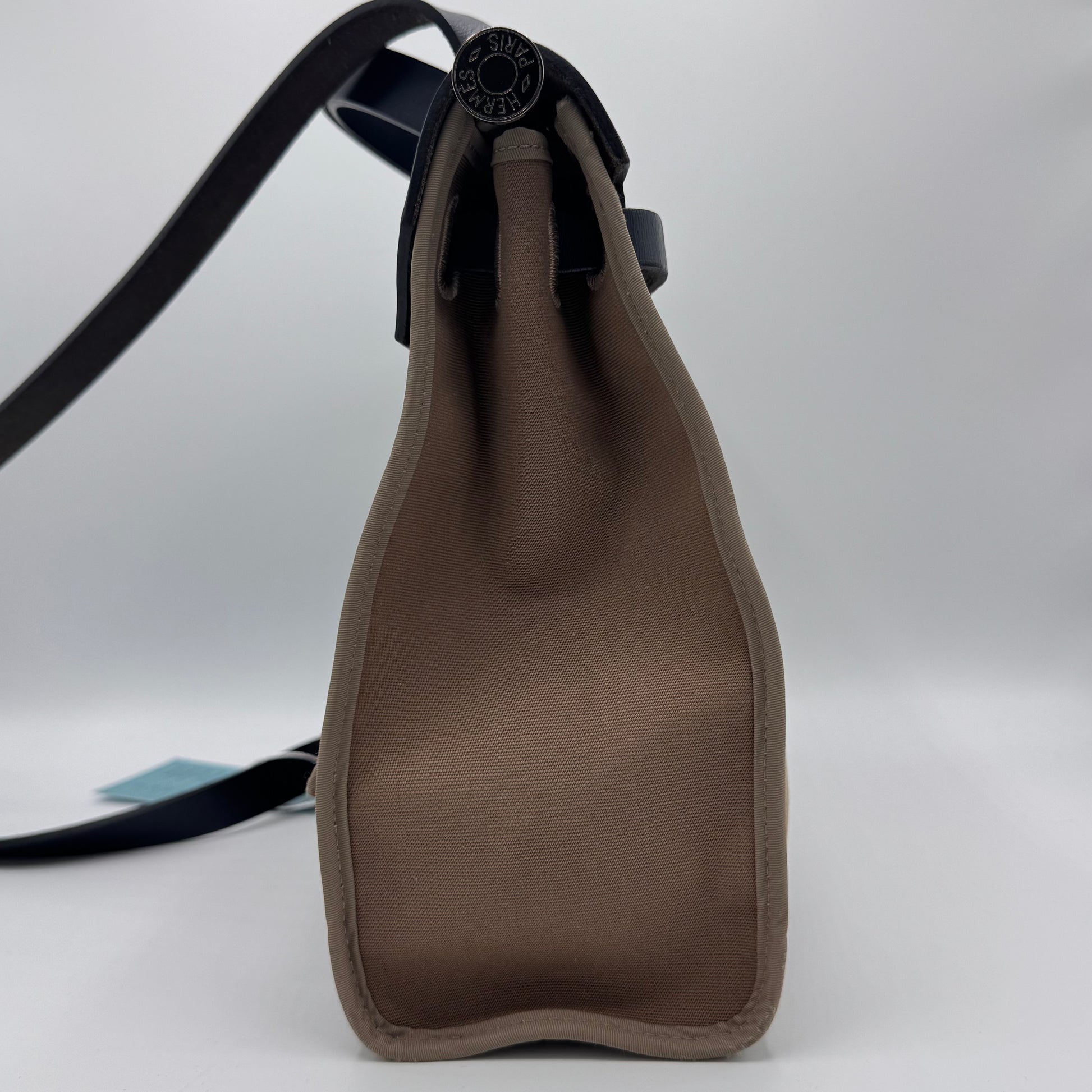 Hermes Herbag Zip Leather and Toile 31