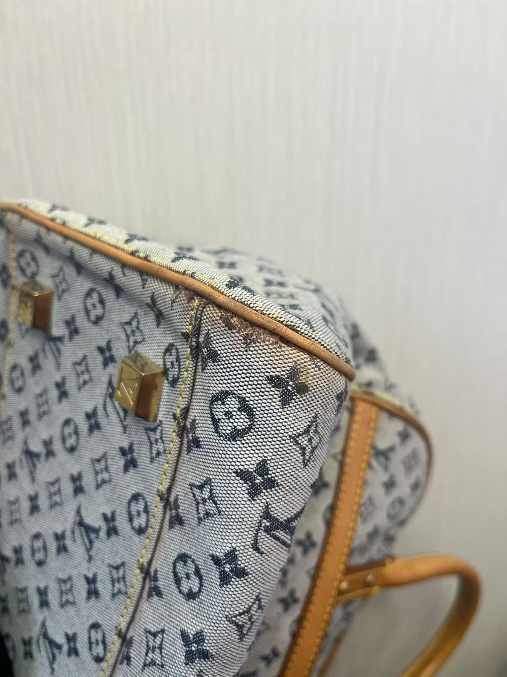 Blue Mini Denim Monogram Marie - twins