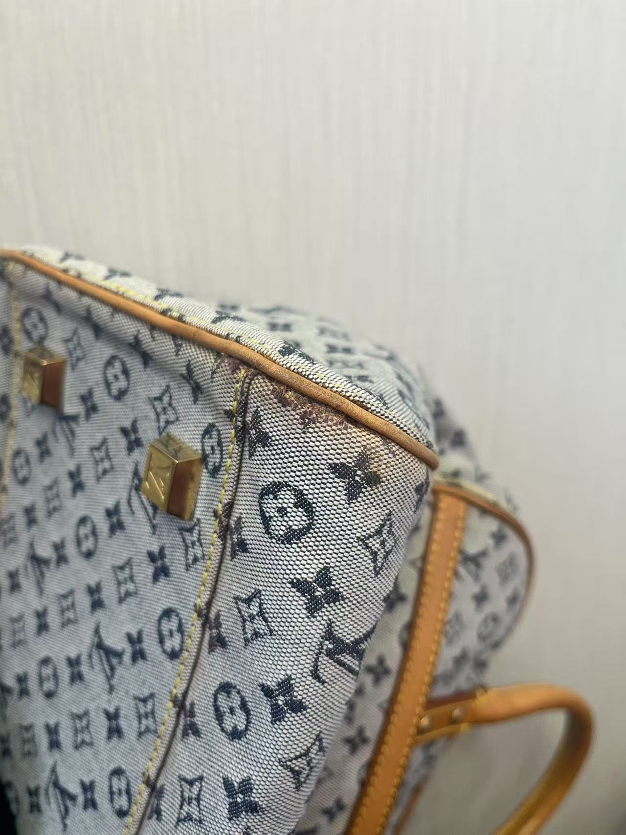 Blue Mini Denim Monogram Marie - twins