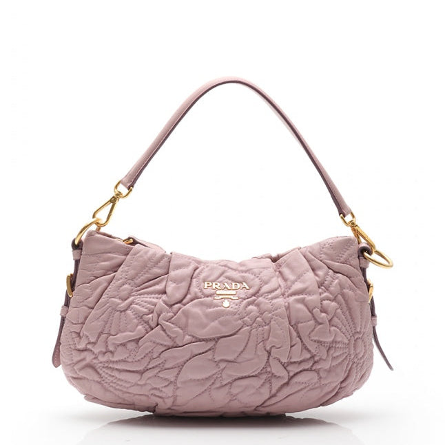 Nappa Stitches Shoulder Bag Glicine twins