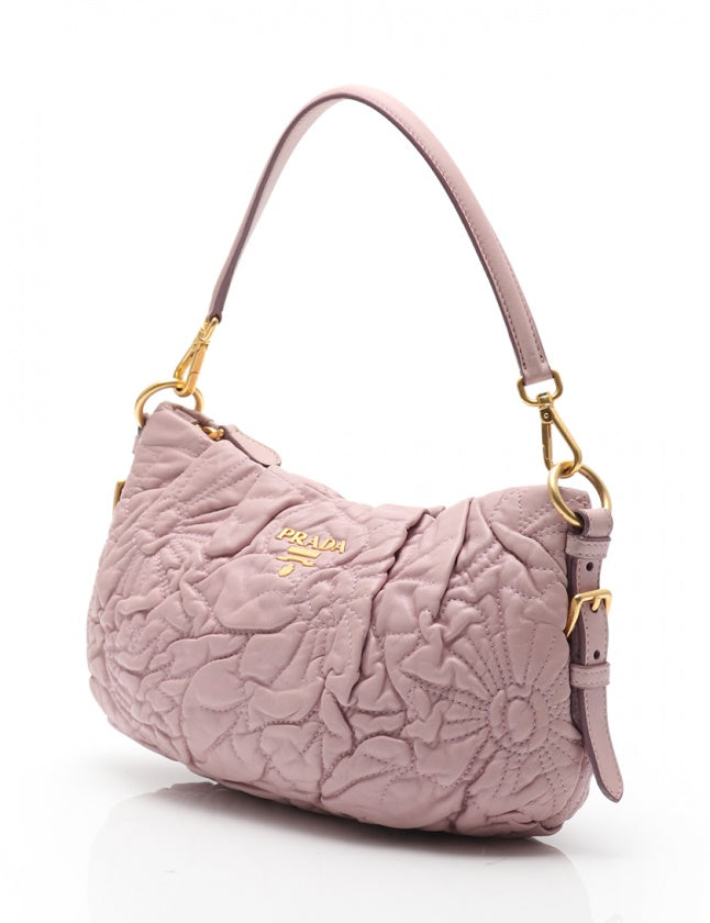 Nappa Stitches Shoulder Bag Glicine twins