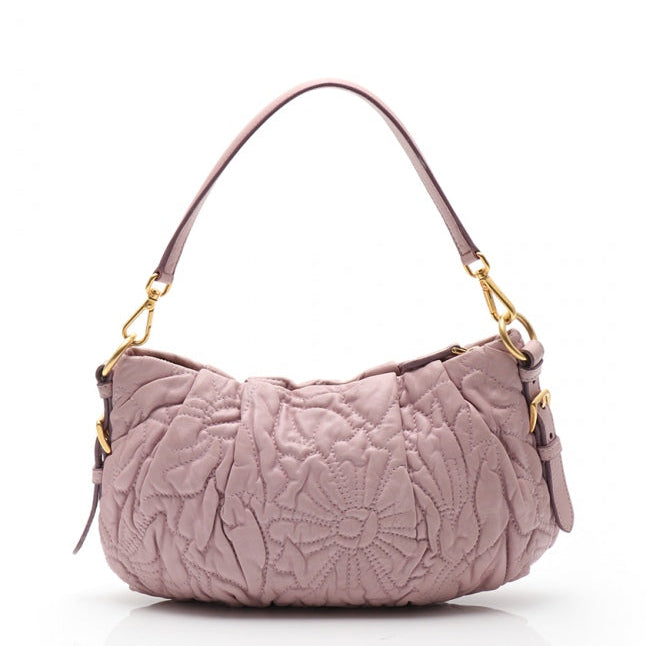 Nappa Stitches Shoulder Bag Glicine twins