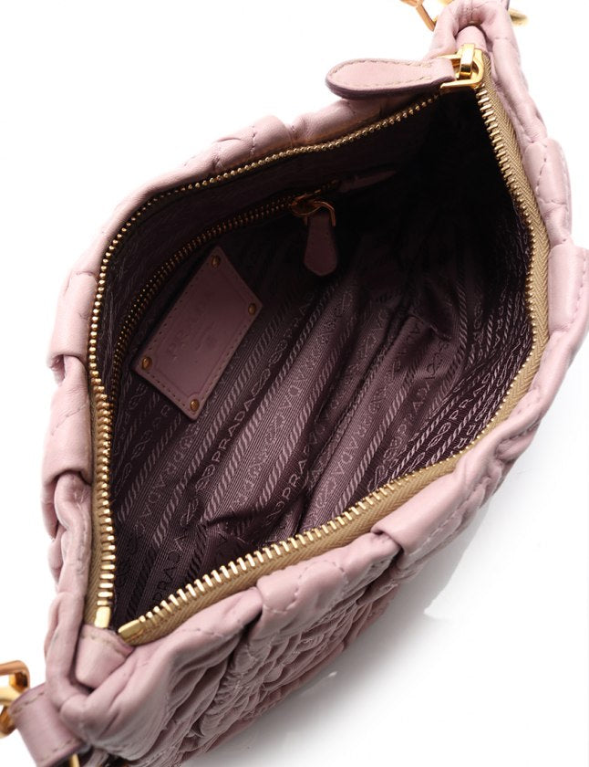 Nappa Stitches Shoulder Bag Glicine twins