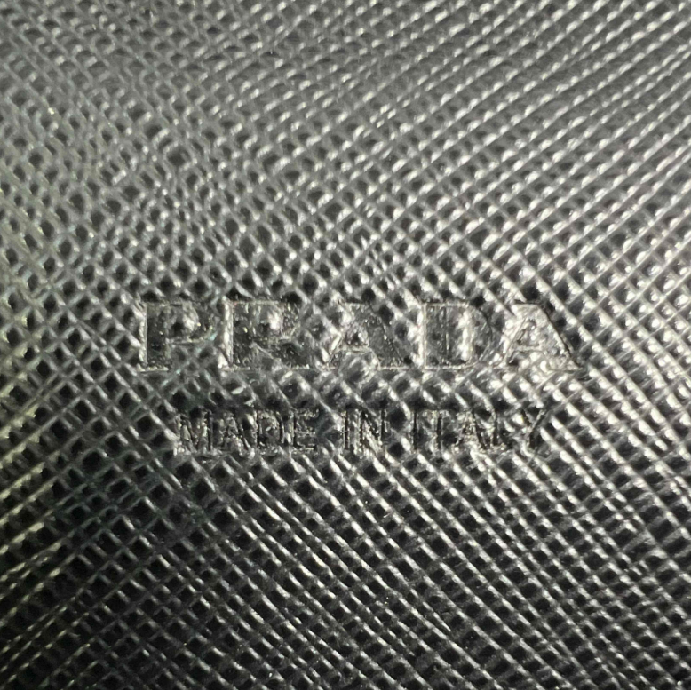 Prada Saffiano Leather Zip Around Wallet W23205