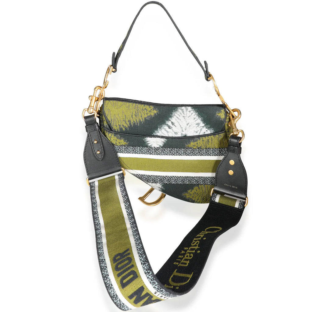 Saddle Bag Tie Dye Embroidered Canvas Medium Twins