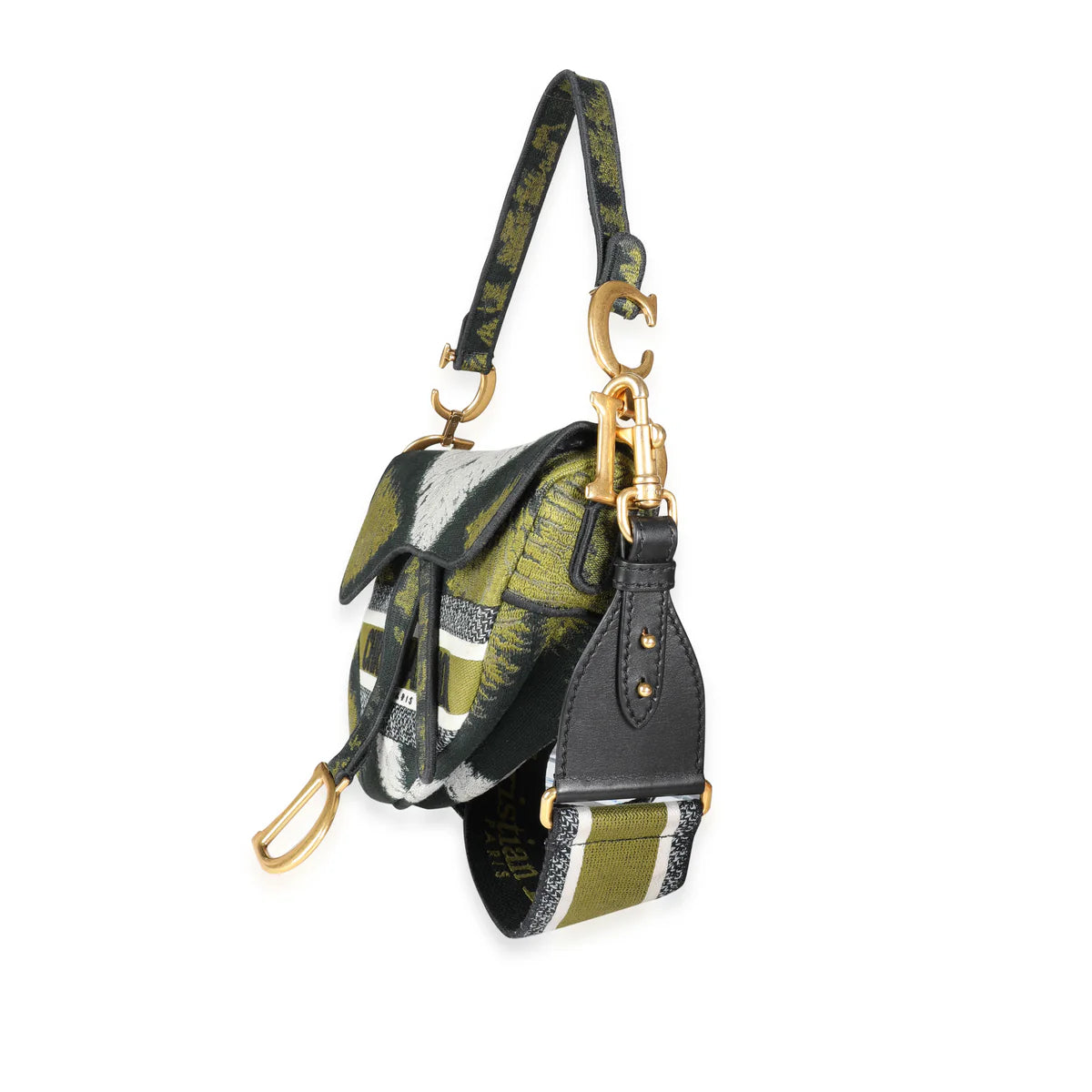 Saddle Bag Tie Dye Embroidered Canvas Medium Twins