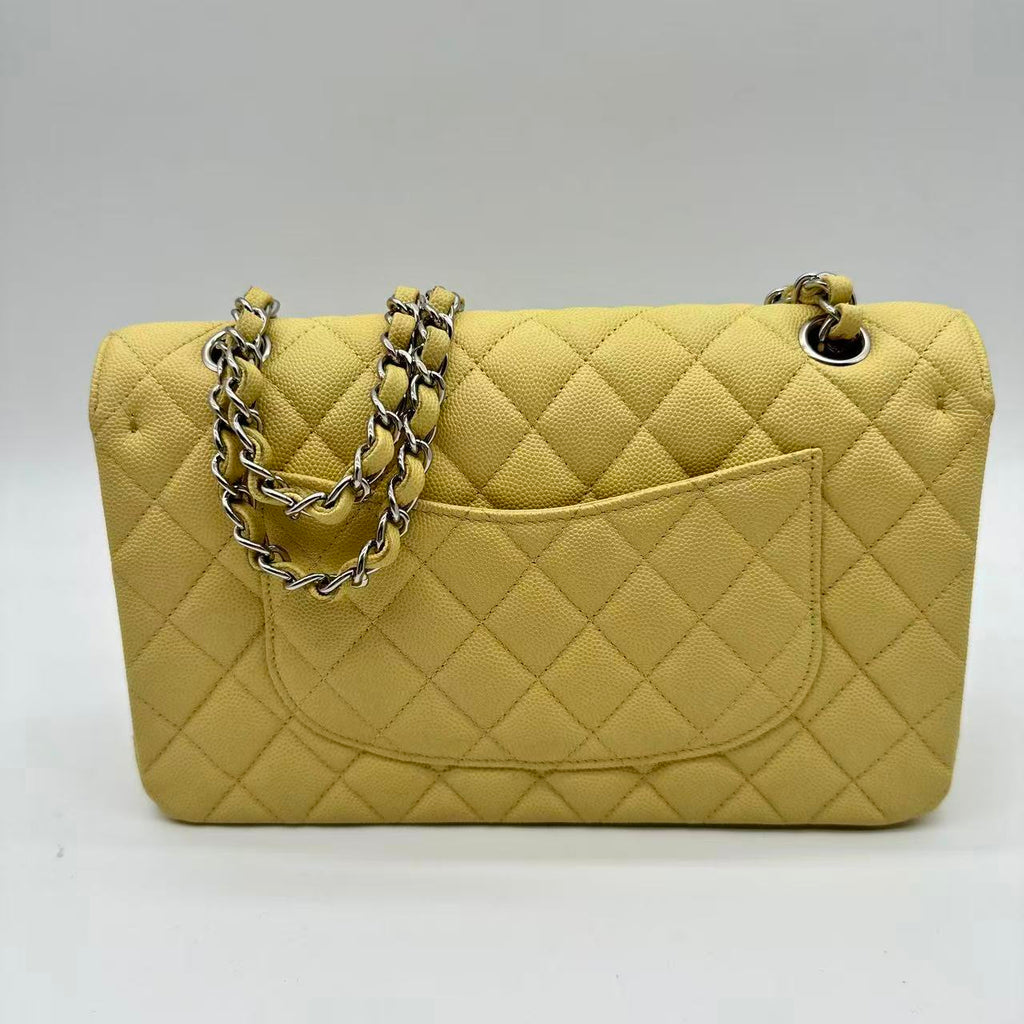 Classic Double Flap Bag Quilted Caviar Medium