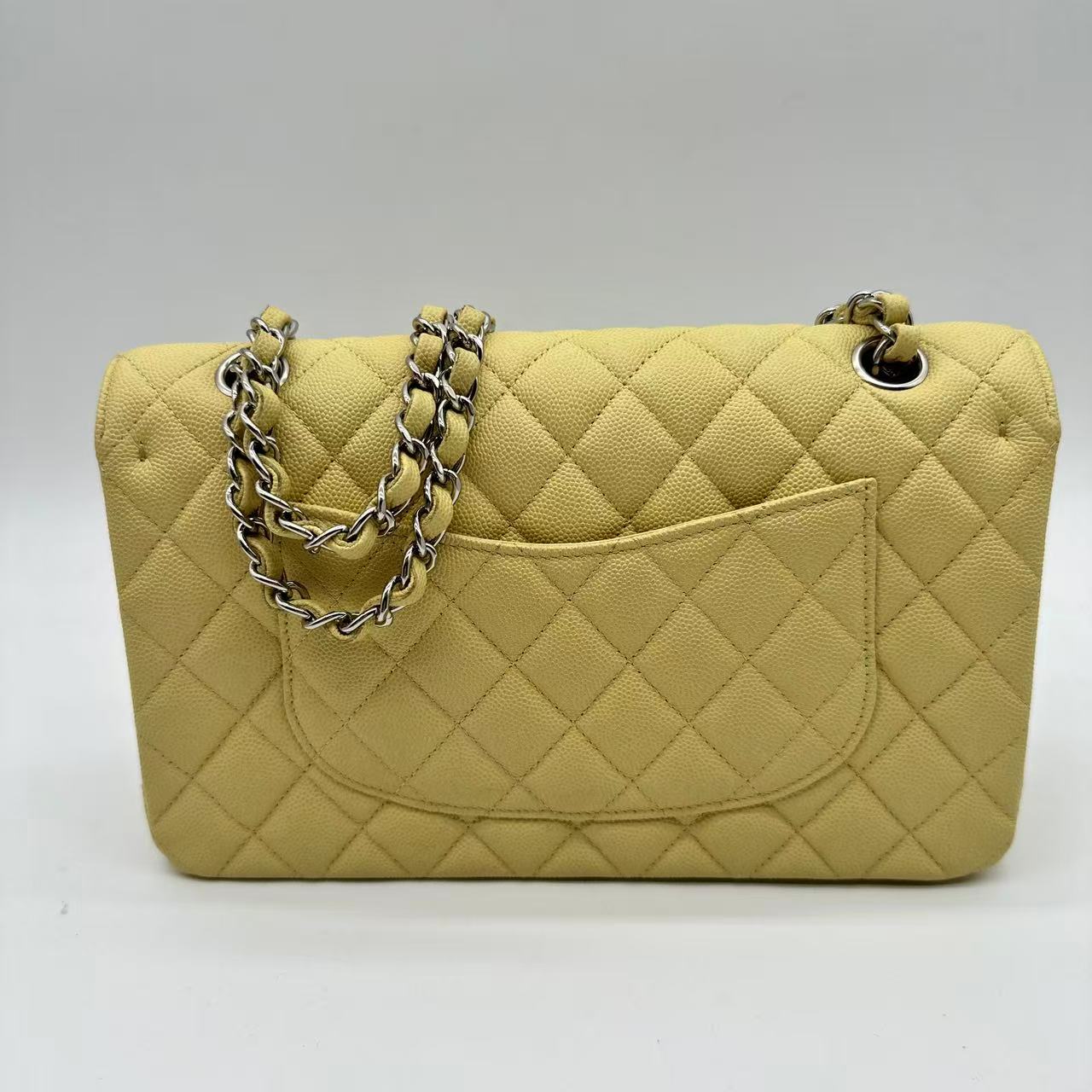 Classic Double Flap Bag Quilted Caviar Medium