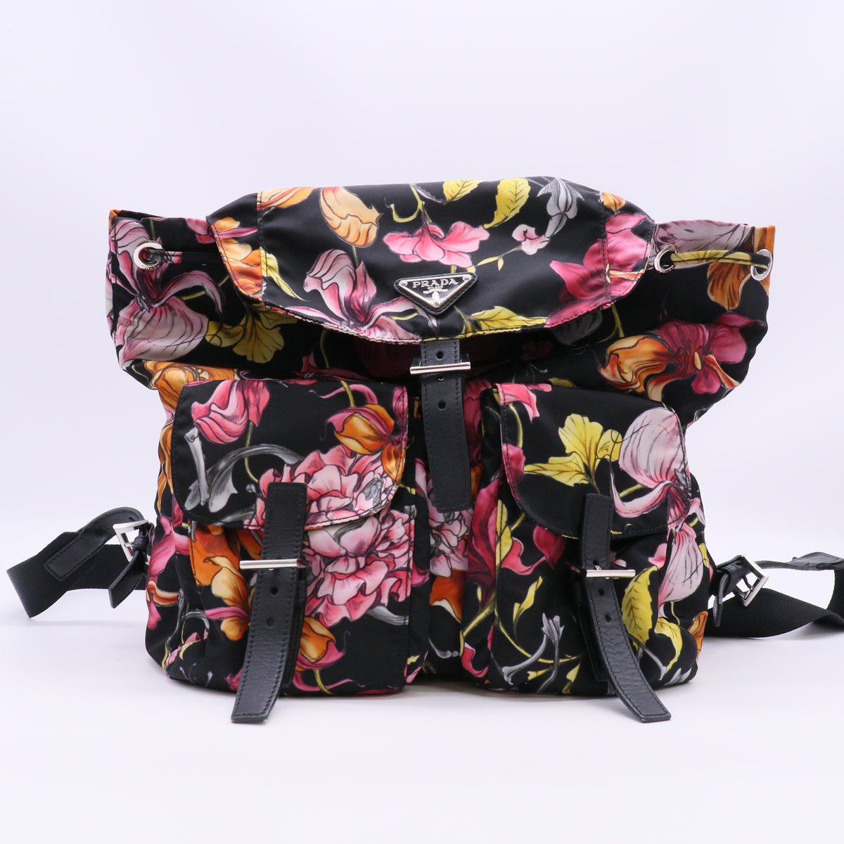 Tessuto Nylon Floral Print Medium Backpack Twins  LDJ6174