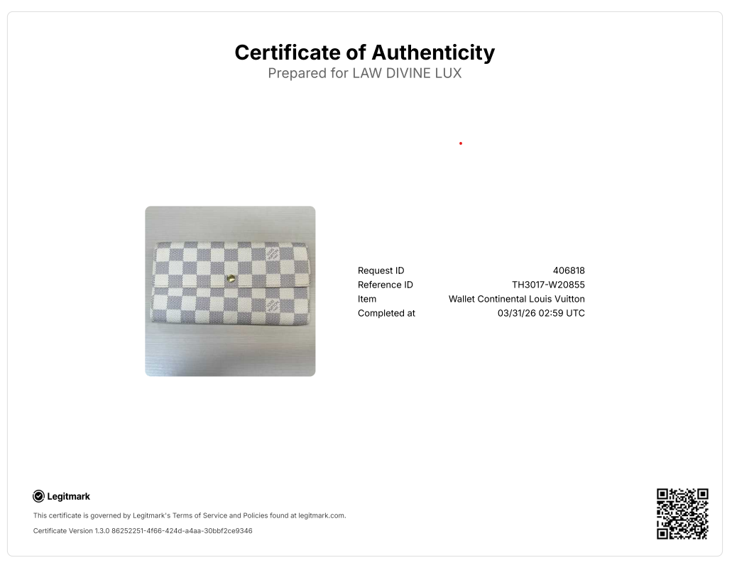 Louis Vuitton Damier Azur Sarah Wallet W20855