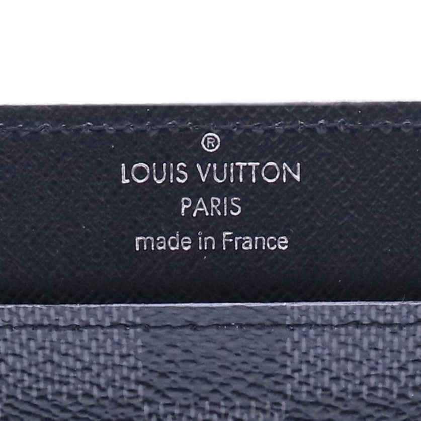 Black Damier Graphite Long Card Holder