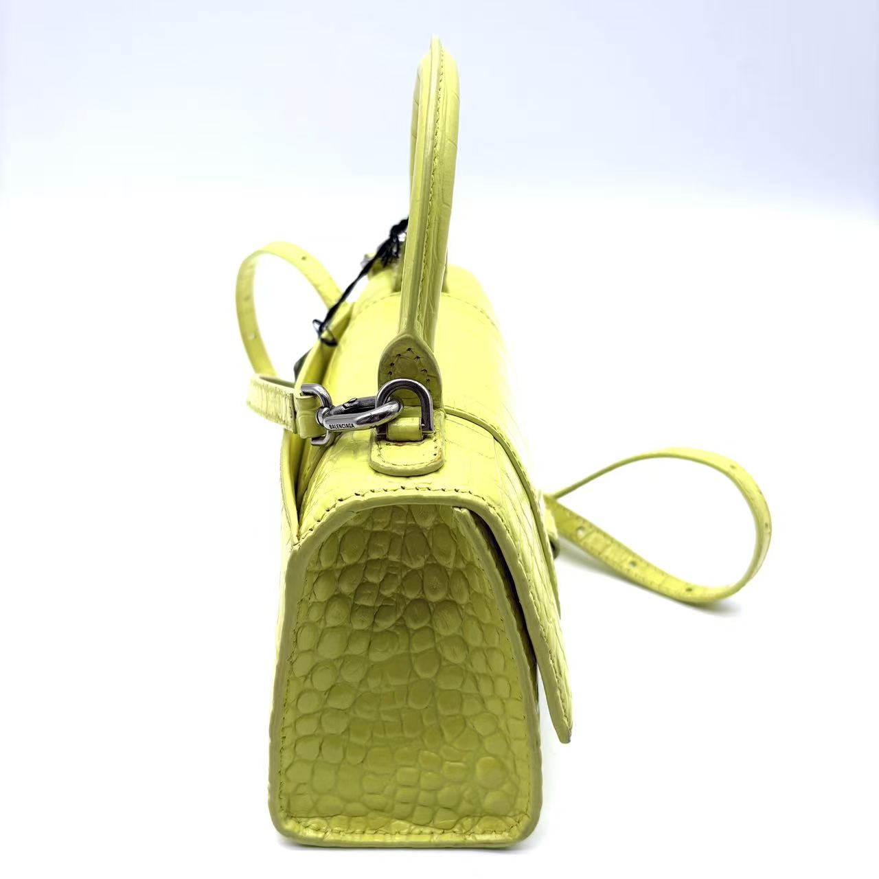 Hourglass Top Handle Bag Leather XS