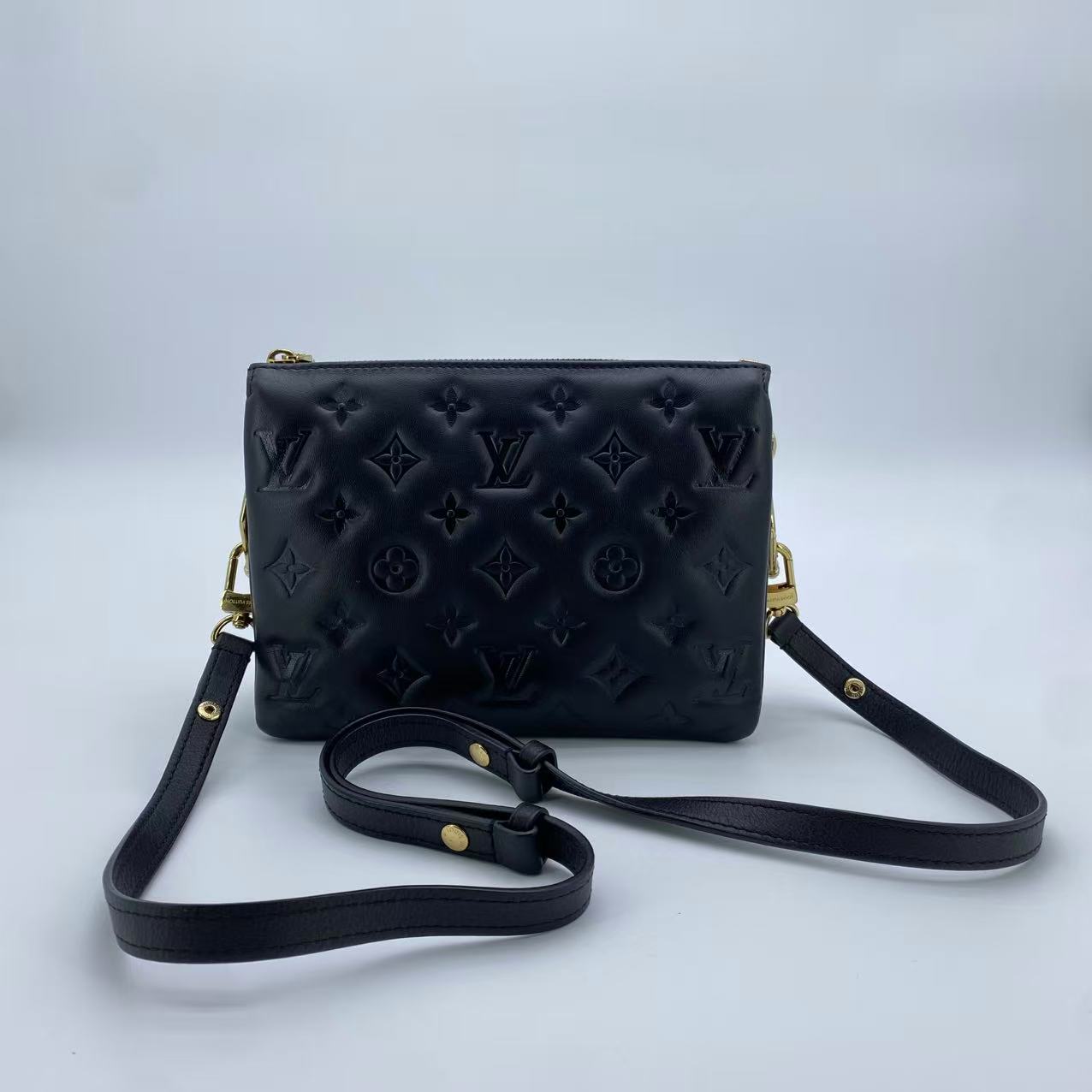 Coussin Bag Monogram Embossed Lambskin BB