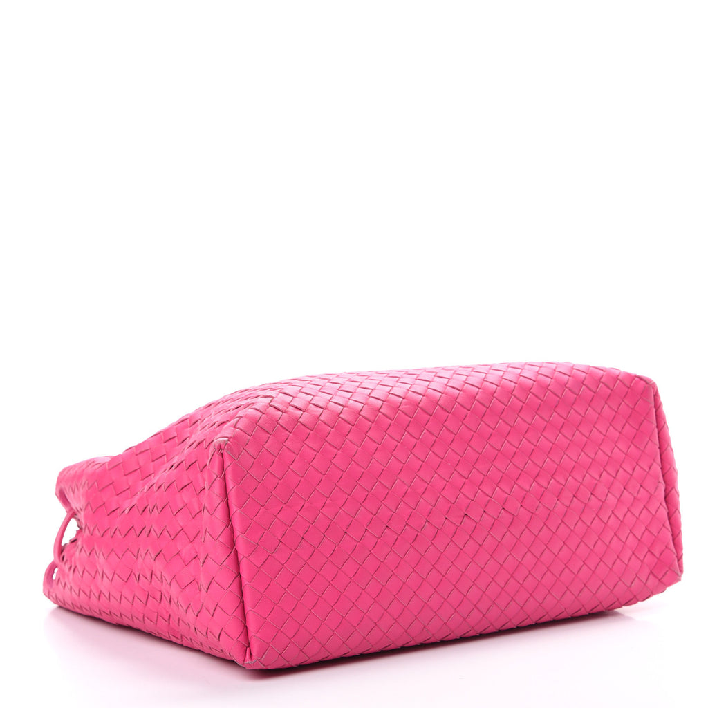Nappa Intrecciato Medium Garda Bag Rosa Shock twins