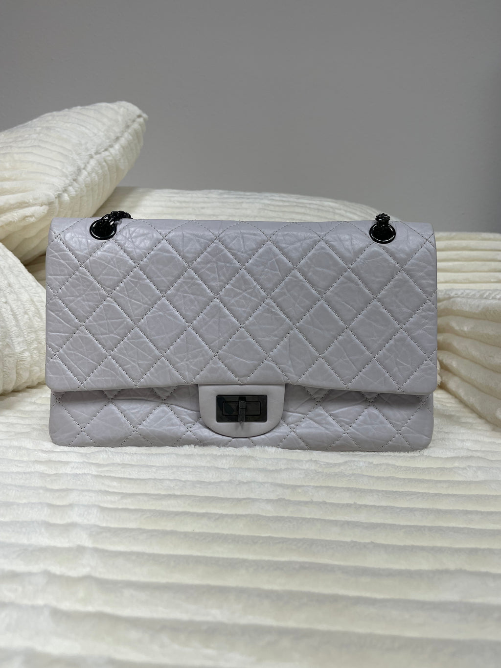 Chanel Quilted Aged Calfskin Reissue 2.55 Double Flap 226