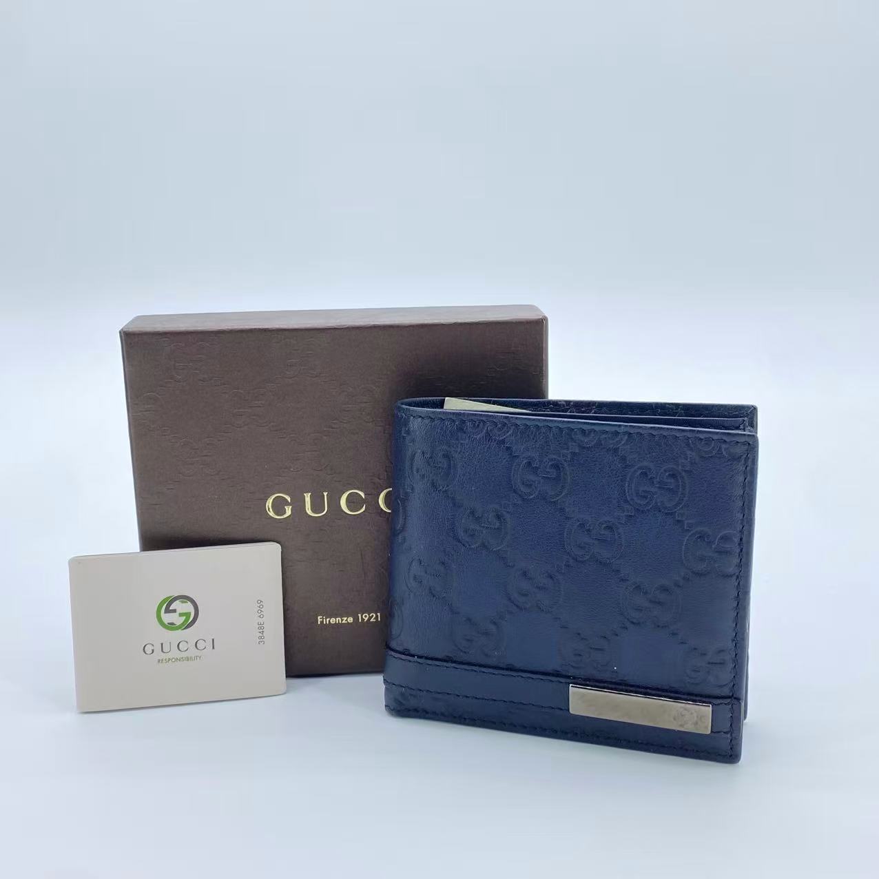 Bifold Microguccissima LeatherCompact Wallet