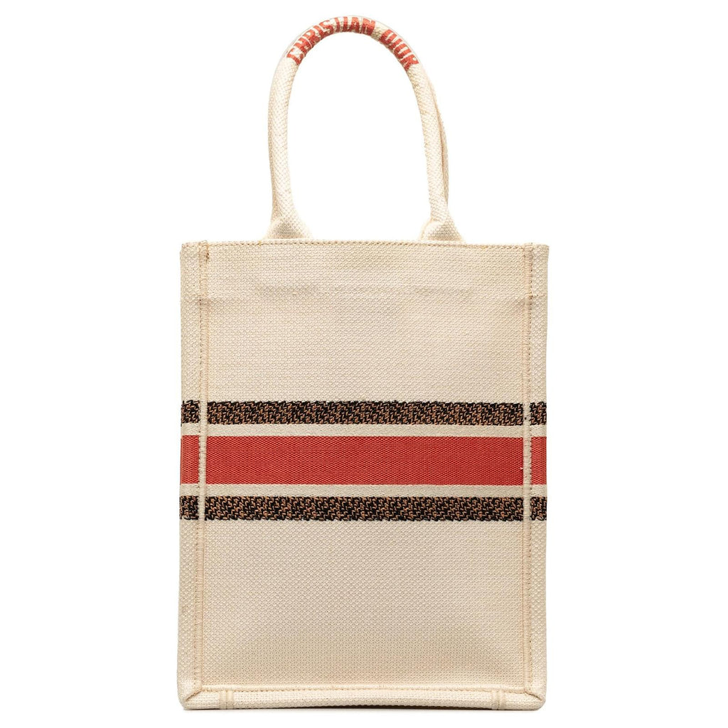 Dior Fleurs Bibliques Embroidery Vertical Book Tote twins
