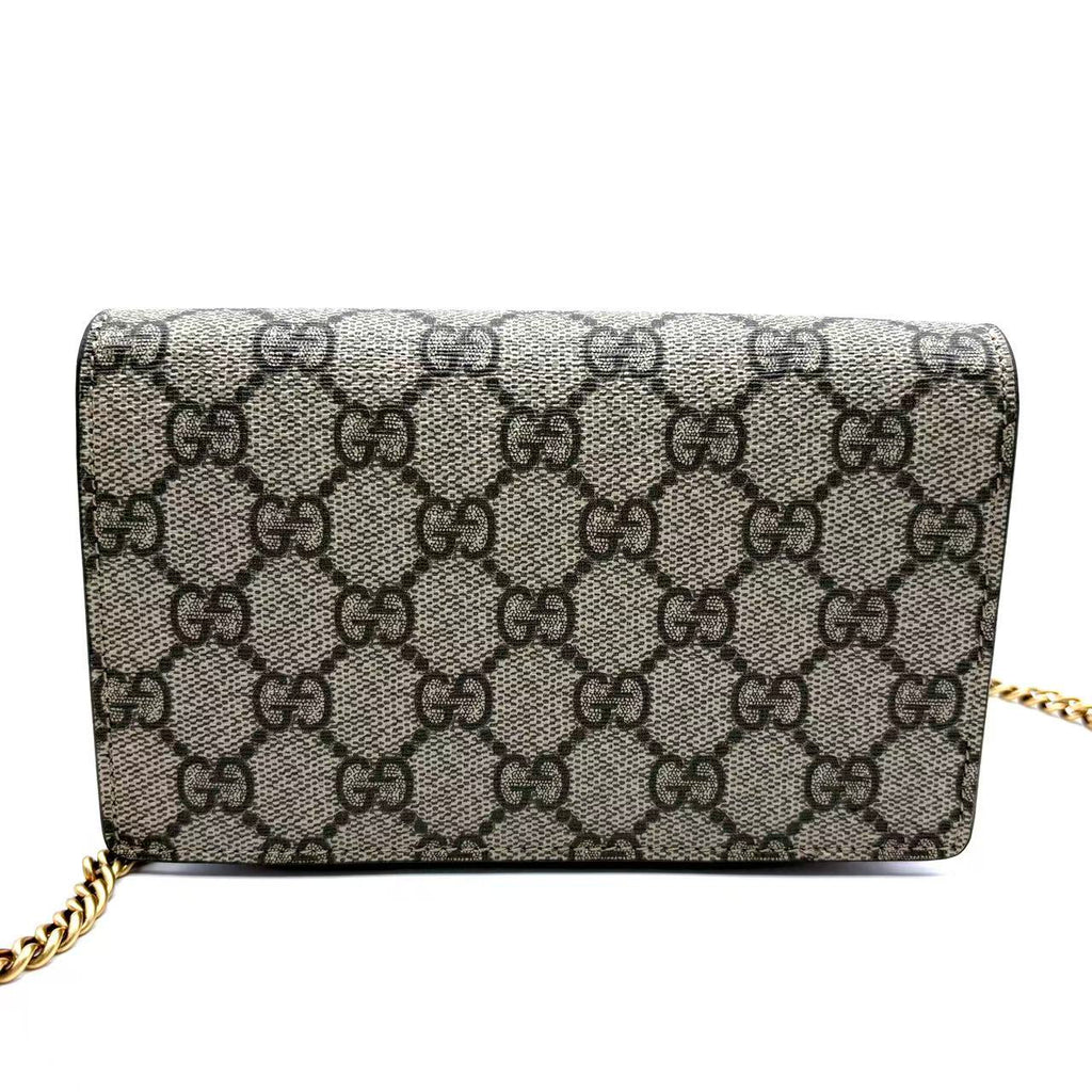 GG Supreme Monogram Mini Cherry Chain Bag