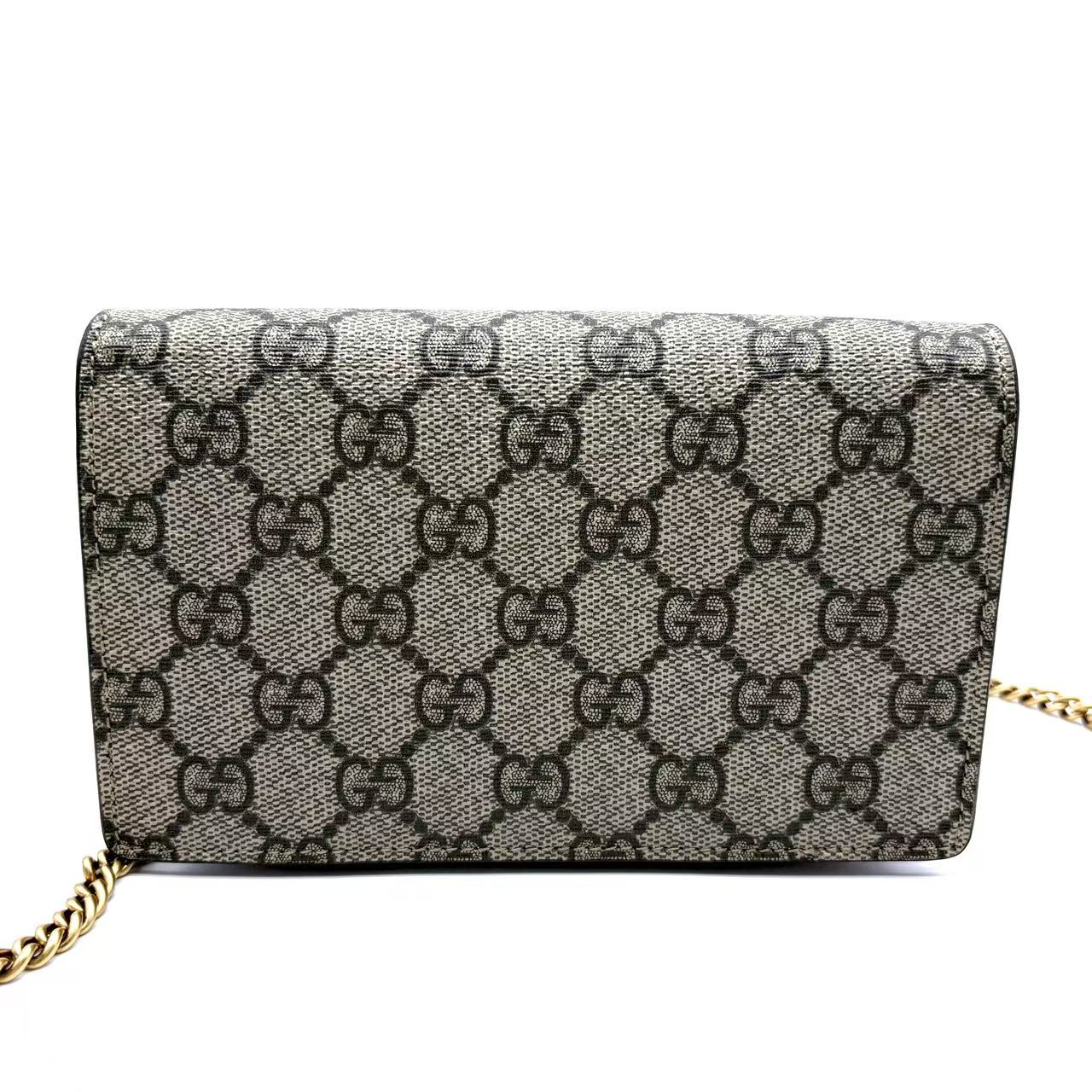 GG Supreme Monogram Mini Cherry Chain Bag